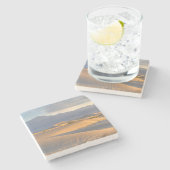 Desert Dawn Stenen Onderzetter (Zijkant)