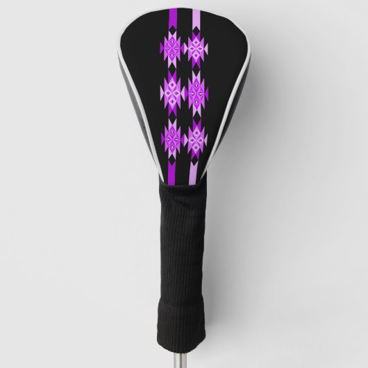 Desert Diamonds in het Paarse Golfheadcover (Voorkant)