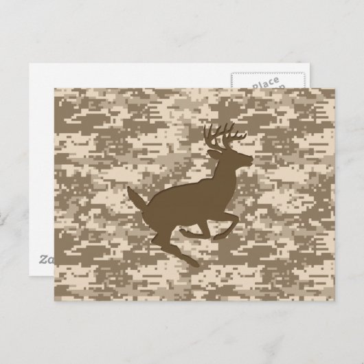 Desert Digital Camouflage Deer Camo Pattern Briefkaart (Voorkant / Achterkant)