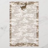 Desert Digital Camouflage Deer Camo Pattern Briefpapier (Voorkant)
