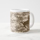 Desert Digital Camouflage Deer Camo Pattern Grote Koffiekop (Voorkant rechts)
