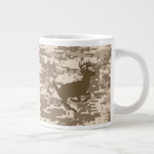 Desert Digital Camouflage Deer Camo Pattern Grote Koffiekop (Rechts)