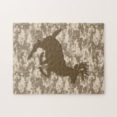 Desert Digital Camouflage Deer Camo Pattern Legpuzzel (Horizontaal)