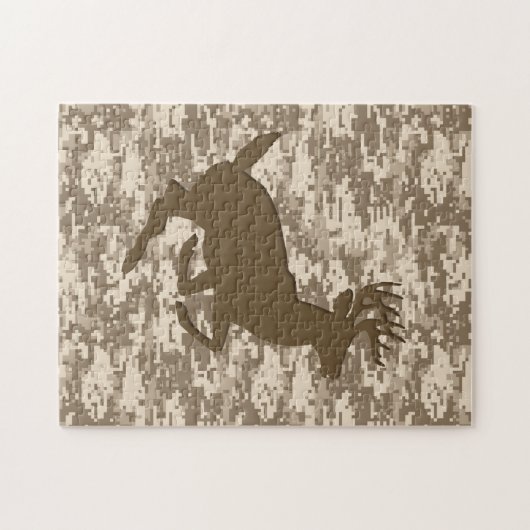 Desert Digital Camouflage Deer Camo Pattern Legpuzzel (Horizontaal)
