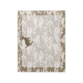 Desert Digital Camouflage Deer Camo Pattern Notitieblok (Linkerzijde)