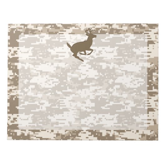 Desert Digital Camouflage Deer Camo Pattern Notitieblok (Voorkant)