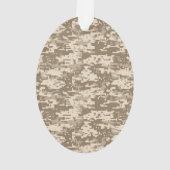 Desert Digital Camouflage Deer Camo Pattern Ornament (achterkant)