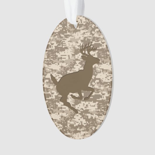 Desert Digital Camouflage Deer Camo Pattern Ornament (voorkant)