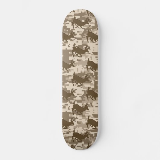 Desert Digital Camouflage Deer Camo Pattern Persoonlijk Skateboard (Voorkant)
