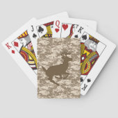 Desert Digital Camouflage Deer Camo Pattern Pokerkaarten (Achterkant)