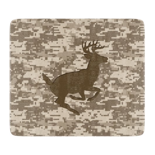 Desert Digital Camouflage Deer Camo Pattern Snijplank (Voorkant)