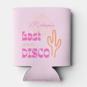 Desert Disco Bachelorette Party Pink & Oranje Blikjeskoeler (Achterkant)