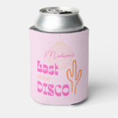 Desert Disco Bachelorette Party Pink & Oranje Blikjeskoeler (Blikje Achterkant)