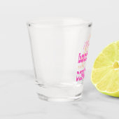 Desert Disco Bachelorette Party Pink & Oranje Shot Glas (Links)