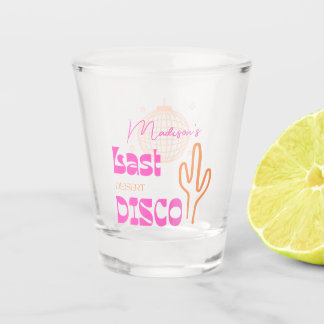 Desert Disco Bachelorette Party Pink & Oranje Shot Glas