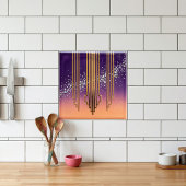 Desert Disco Lattice CrystalOmbre Diamond & Orange Tegeltje