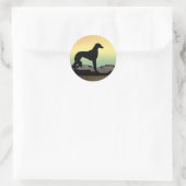 Desert Dog Saluki Ronde Sticker (Tas)