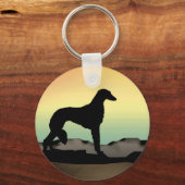 Desert Dog Saluki Sleutelhanger (Voorkant)