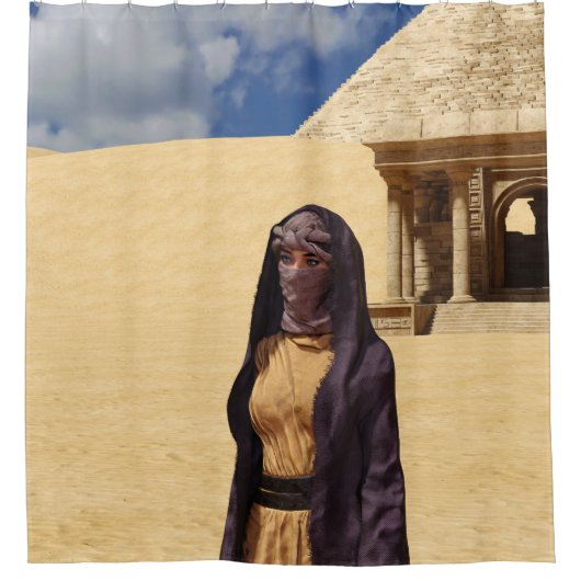 Desert douchegordijn (Voorkant)