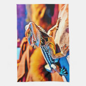 Desert Dragon Lizard Design Theedoek (Verticaal)