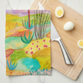 Desert Dreams Garden Waterverf New Mexico Theedoek (Quarter Fold)