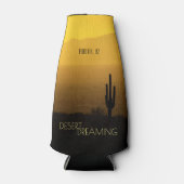 Desert Dreams Golden Sunset Cactus Phoenix Arizona Flesjeskoeler (Voorkant)