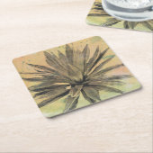 Desert Dreams | Groen Plant Kartonnen Onderzetters (Schuin)