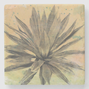 Desert Dreams   Groen Plant Stenen Onderzetter