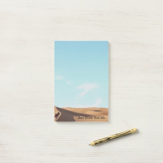 Desert Dreams, Sand Tales  V2 Post-it® Notes (Op bureau)