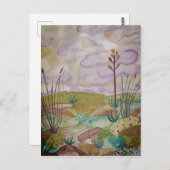 Desert Dreams Waterverf New Mexico Briefkaart (Voorkant / Achterkant)