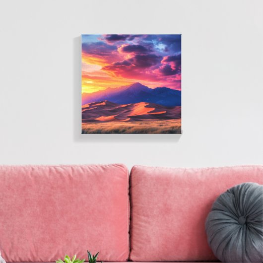 Desert Dreamscape Canvas Afdruk (Insitu (Woonkamer))