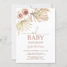 Desert Dried Palms Pampas Grass Boho Baby shower 