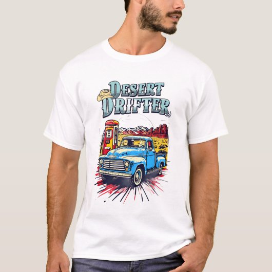Desert Drifter Mannen basic T-shirt (Voorkant)