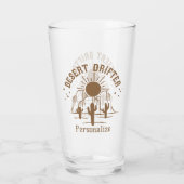 Desert Drifter Southwest Cactus - Gepersonaliseerd Glas (Achterkant)