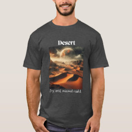 Desert Dry Arid Charcoal Heather T-shirt