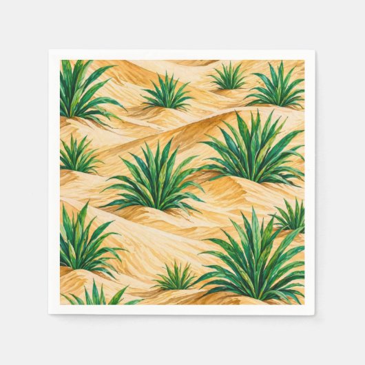 Desert Dunes Agave Pattern Servet (Voorkant)