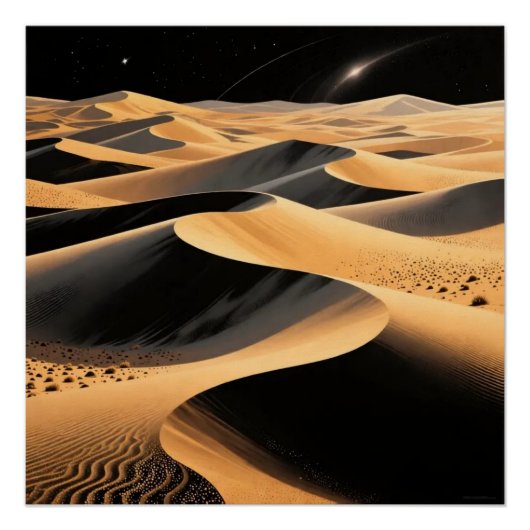 Desert Dunes Art Poster (Voorkant)