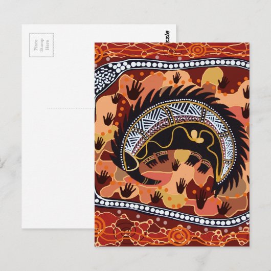 Desert Echidna Dreaming Briefkaart (Voorkant / Achterkant)