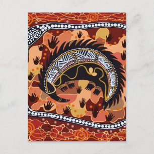 Desert Echidna Dreaming Briefkaart