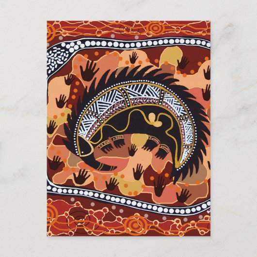 Desert Echidna Dreaming Briefkaart (Voorkant)