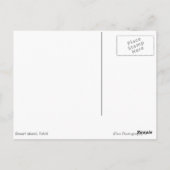 Desert-eiland in het zwarte Tahiti-briefkaart van Briefkaart (Achterkant)