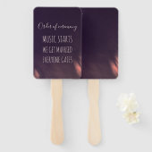 Desert elopement boho grappig hemelse huwelijk handwaaier (Voorkant en achterkant)