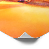 Desert Ember – Radiant Fox Art Poster (Hoek)