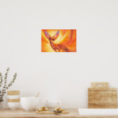 Desert Ember – Radiant Fox Art Poster (Keuken)