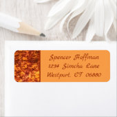 Desert Flame Camo Return-adreslabels Etiket (Insitu)