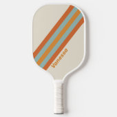 Desert Flower Stripes met naam Pickleball Paddle (Voorkant)