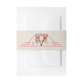 Desert Flowers Wedding Invitation Merk Belly Band Uitnodigingen Wikkel (Voorkant Voorbeeld)