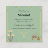 Desert Flowers Western Wedding Enclosure Card Informatiekaartje (Voorkant)