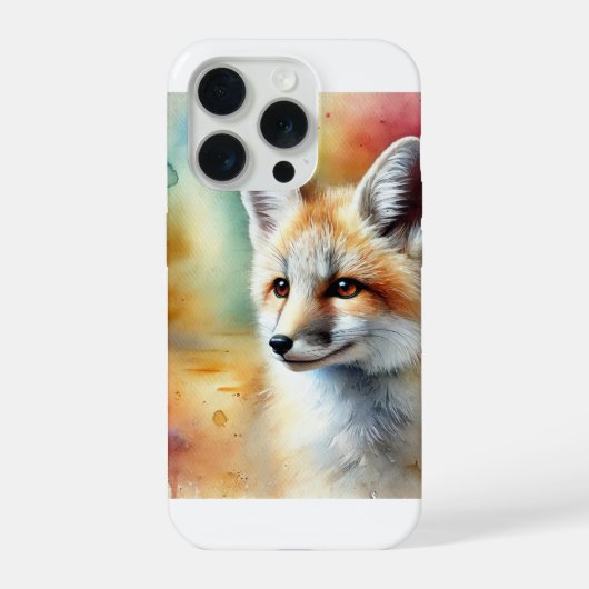 Desert Fox Serenity 220824AREF113 - Watercolor iPhone Hoesje (Achterkant)
