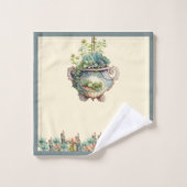 Desert Garden Succulents Cactus Agave Bath Towel S Bad Handdoek (Wasdoekje)